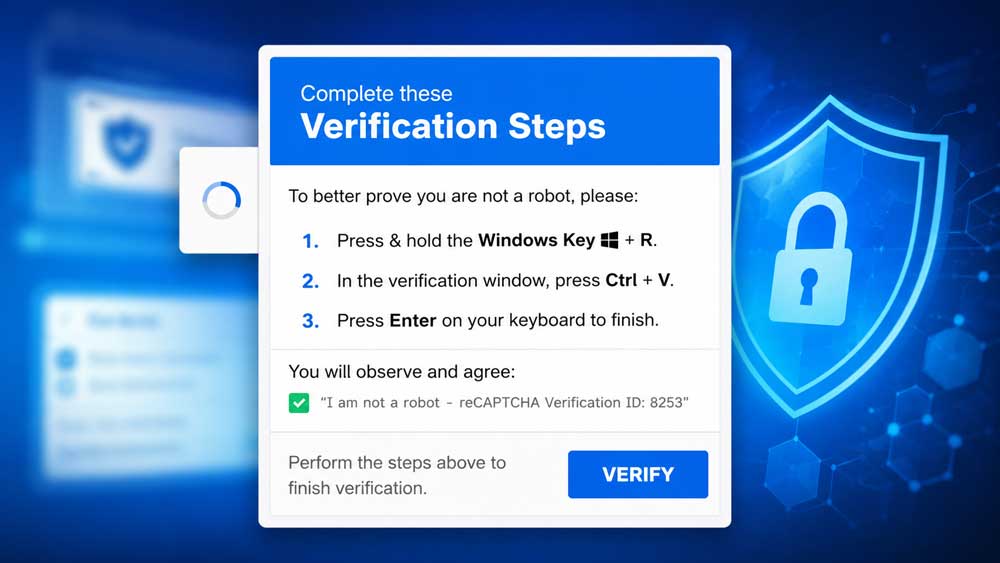 Fake CAPTCHA Malware Removed