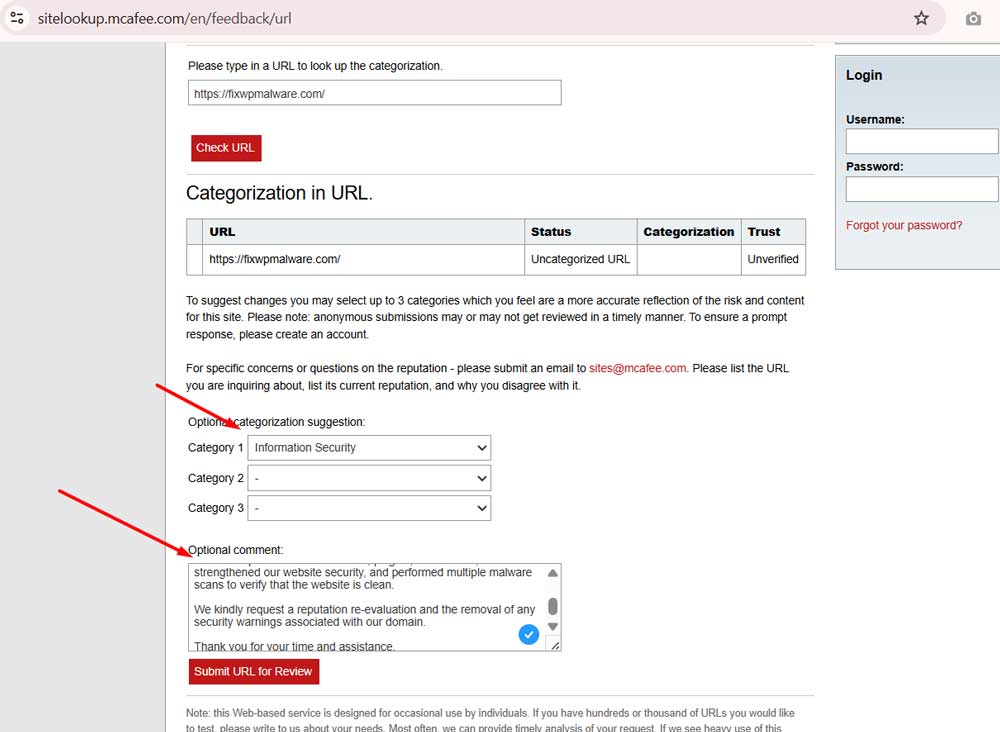 McAfee Website Block Removal