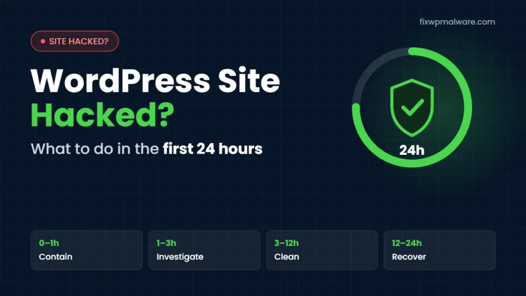 Hacked WordPress site: what to do in the first 24 hours