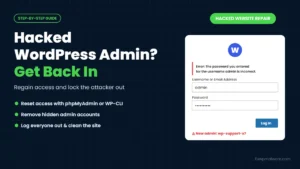 Hacked WordPress admin: how to regain access