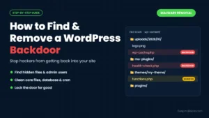 How to find and remove a WordPress backdoor